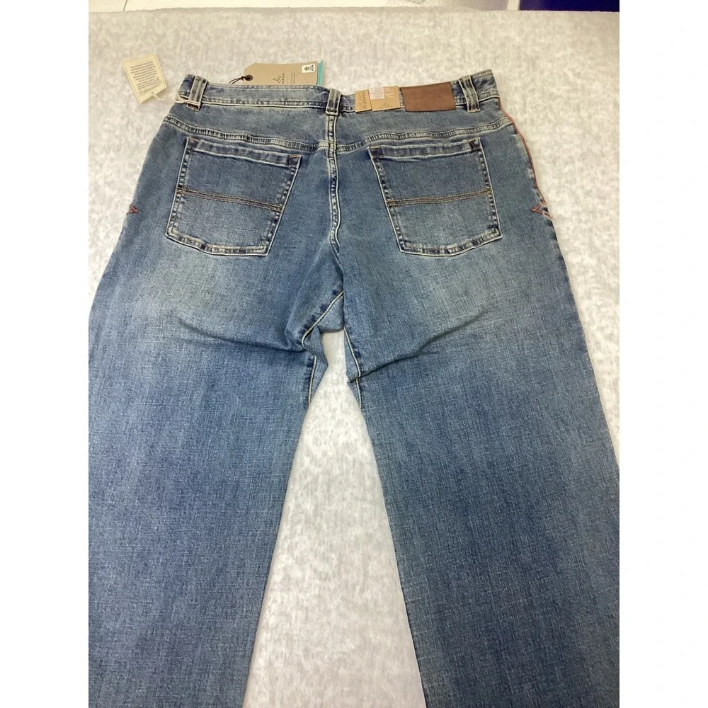 Prana Axiom Straight Leg Mens Jeans 34x30 Antique Stone Wash‎ Organic Denim NWT